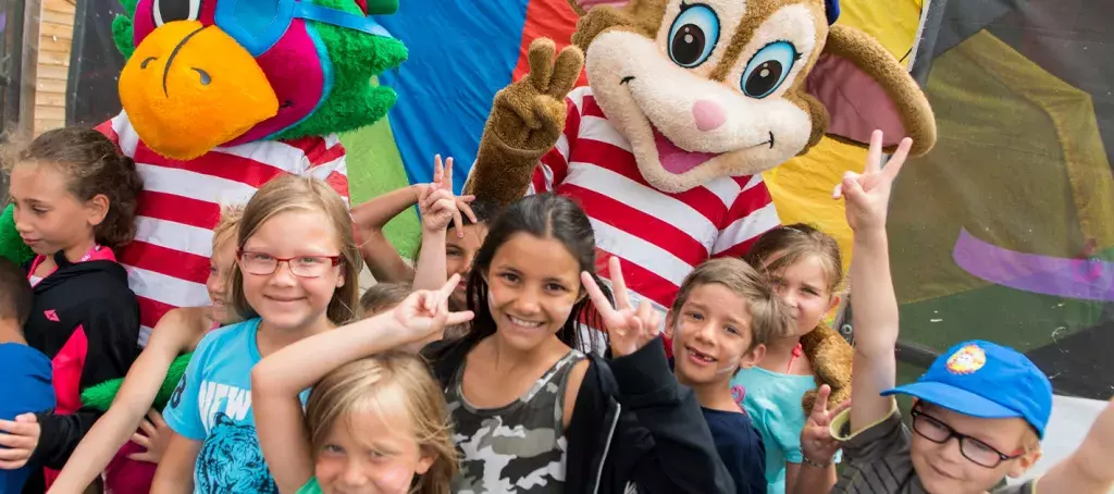 Mascottes au camping Les Oyats 